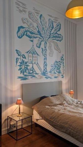 Revêtement mural, panoramique, imprimée sur mesure pour personnaliser un appartement Nantais