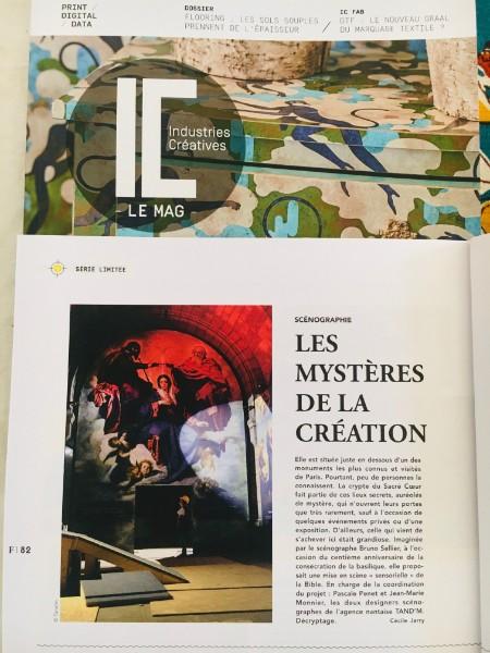 Le Magazine IC MAG met à l'honneur Tand'M Design de Nantes sur  la scénographie du Sacré Coeur de Paris