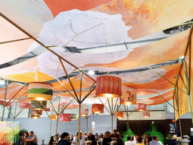 SERBOTEL a demandé à Tand'M Design l'aménagement d'un restaurant éphémère pour les Toqués du Goûts