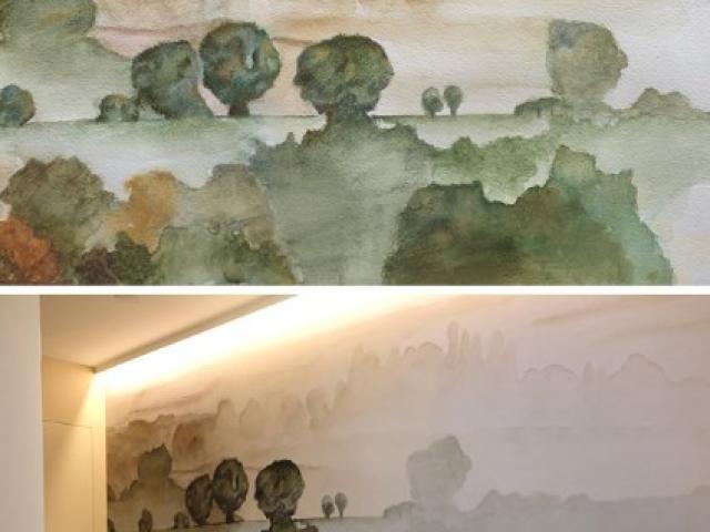 Tand'M Design personnalise un funerarium avec des fresques murales, dans la somme, à Albert