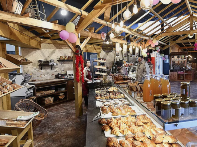 Habillage d'un entrepôt en boulangerie artisanale à St Méen par Tand'M Design