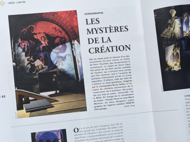 Le Magazine IC LE MAG met à l'honneur Tand'M Design de Nantes pour la scéno au Sacré Coeur de Paris