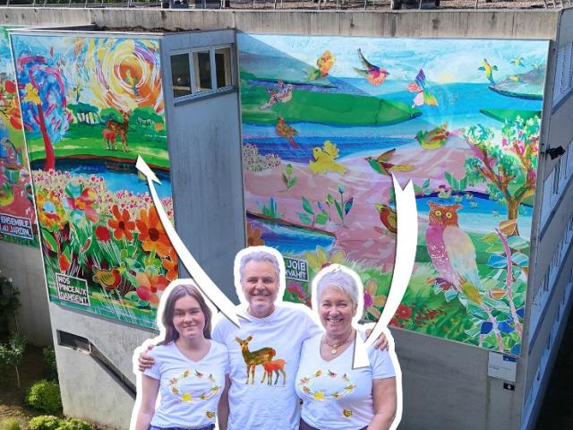 Motifs de fresques imprimés sur Tee shirts 