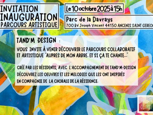 Initiative pendant la semaine bleue : Invitation parcours artistique créé par les résidents 