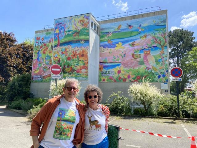 Belle inauguration avec 3 Fresques Murales à la Résidence Autonomie de Port Boyer 