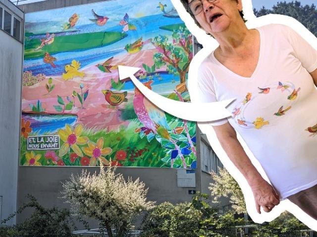 Motifs de fresques imprimés sur Tee shirts 