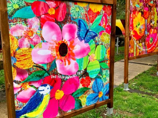 Embellissement de l'espace public, dans un parc à Nantes par l'équipe de Tand'M Design.