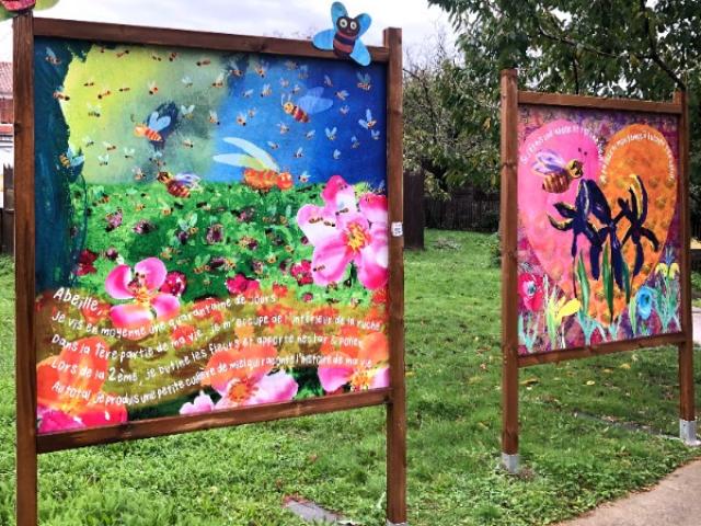 Embellissement de l'espace public, dans un parc à Nantes par l'équipe de Tand'M Design.