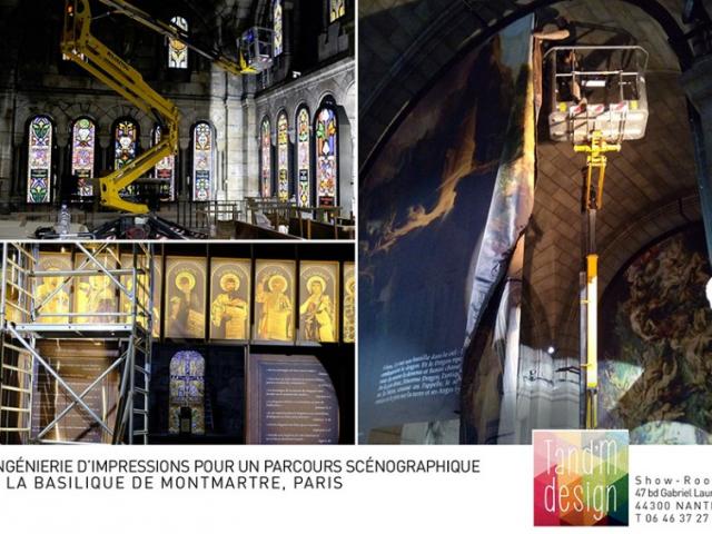 Parcours scénographie son et lumière dans la crypte du Sacré Coeur de Paris