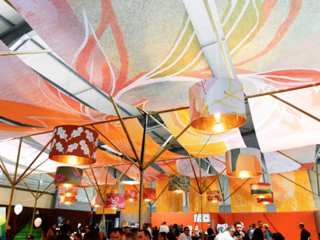 SERBOTEL a demandé à Tand'M Design l'aménagement d'un restaurant éphémère